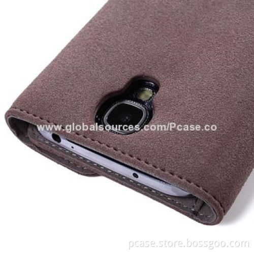 Flap Lather Case for Samsung Galaxy S4, Multi-color Available